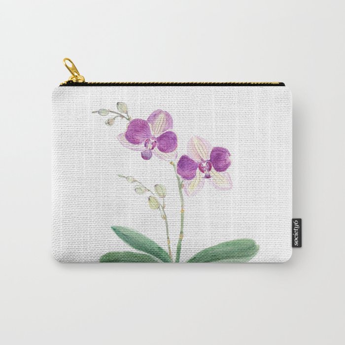 purple orchid watercolor  Carry-All Pouch
