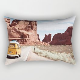 Yellow Van Road Trip  Rectangular Pillow