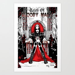 Bloody Mary on the Throne Art Print