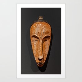 african Fang Ngil wooden mask Art Print