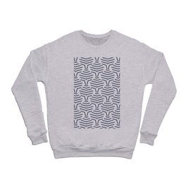 Blue and White Geometric Stripe Shape Pattern Pairs DE 2022 Popular Color Pencil Lead DE5922 Crewneck Sweatshirt