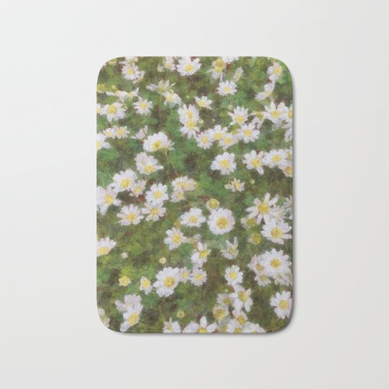 Daisies In Spring Bath Mat