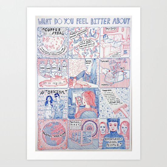 What Do You Feel Bitter About Art Print