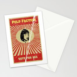 Pulp Faction: Mia Stationery Card