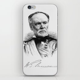 General William Tecumseh Sherman Engraved Portrait iPhone Skin