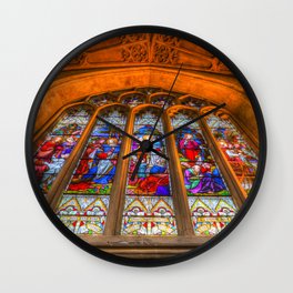 Stained Glass Window Wall Clocks For Any Decor Style Society6
