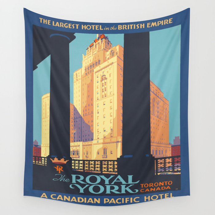 Vintage poster - Toronto Wall Tapestry