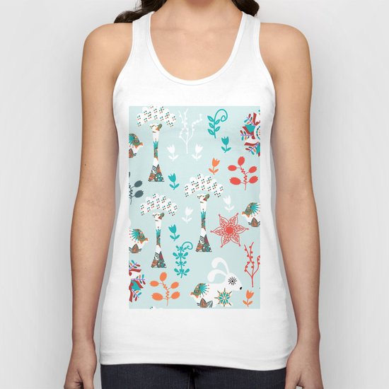 Animals pattern Unisex Tank Top