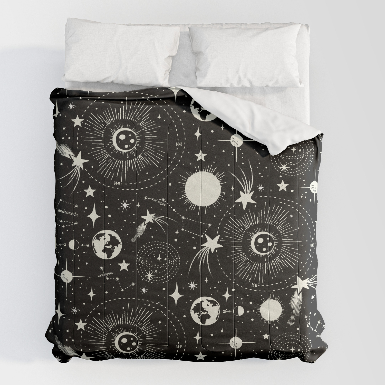 Solar System by Heather Dutton on Throw Pillow