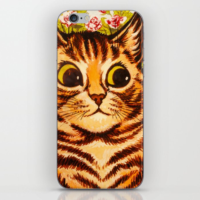 Amongst the Flowers by Louis Wain iPhone Skin