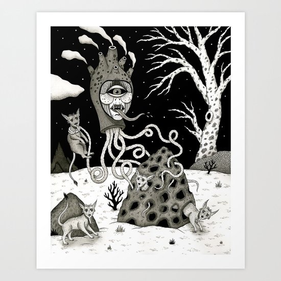 Hide and Seek Art Print