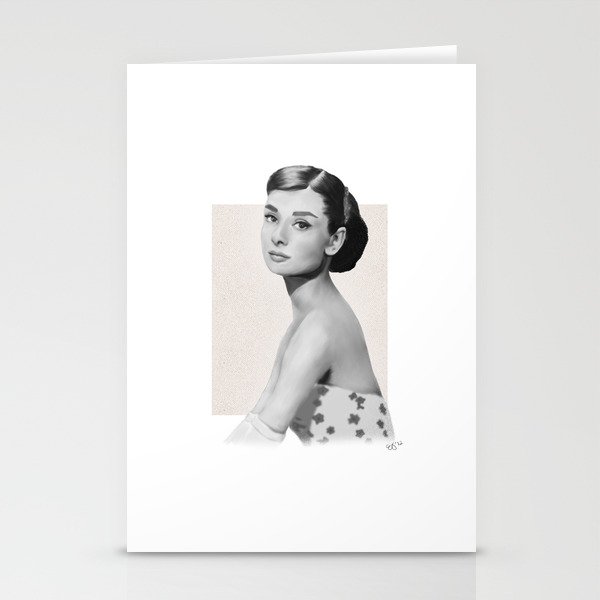 Portrait - Audrey Hepburn Stationery Cards