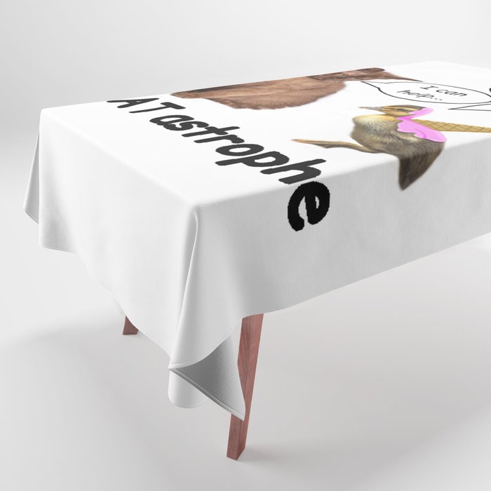 funny cat Tablecloth