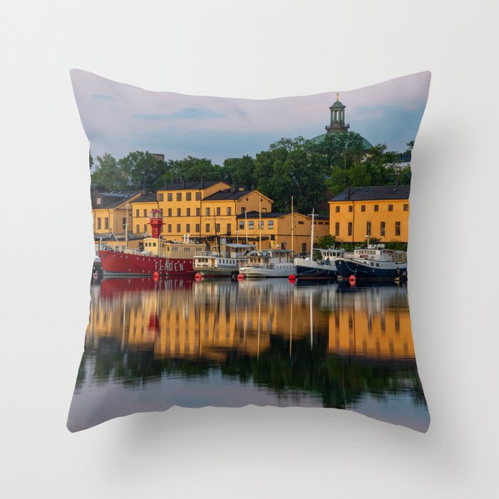 Stockholm dawn Throw Pillow