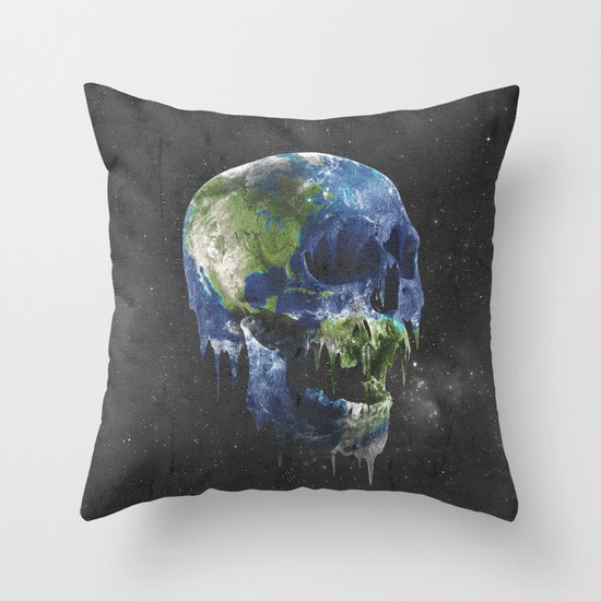 mothers dying Throw Pillow