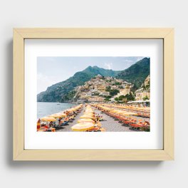 Positano Beach Recessed Framed Print