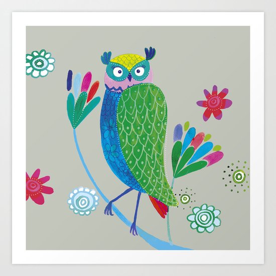 owl2 Art Print