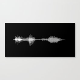 I Love You Soundwave Canvas Print