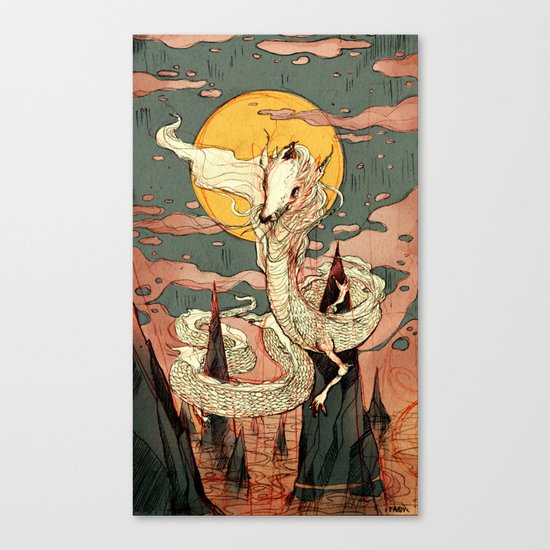 lucky dragon Canvas Print