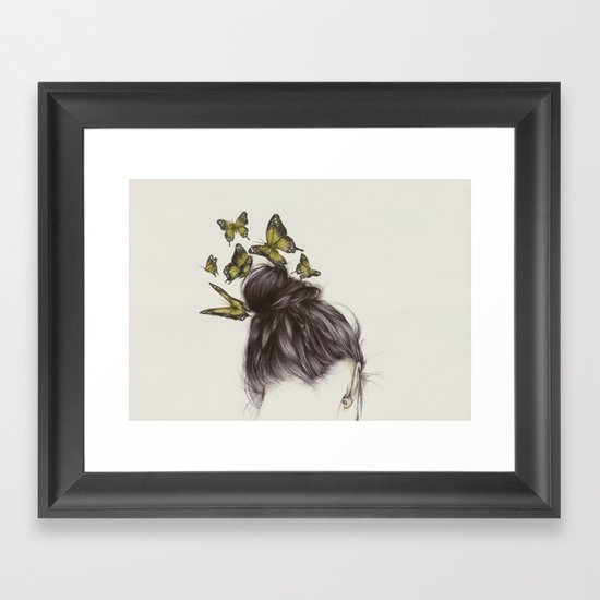 Hair II Framed Art Print