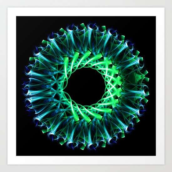 Smoke Mandala Art Print