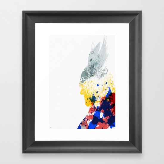 Nordic Star Framed Art Print
