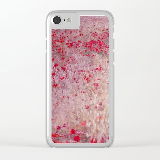 Fields of poppies Clear iPhone Case