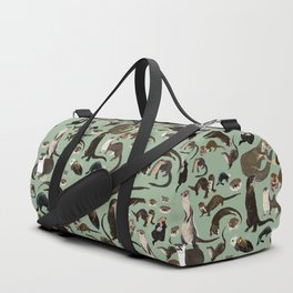 Otters of the World pattern Duffle Bag