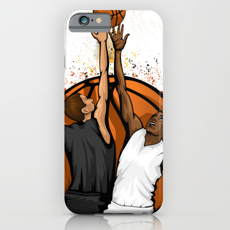 Basketball Jump Ball Featuring Two Players In A Basketball Iphone