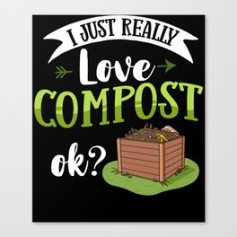 Compost Bin Worm Composting Vermicomposting Canvas Print