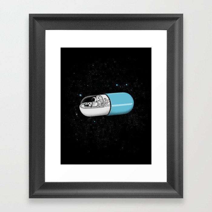 Space Capsule Framed Art Print