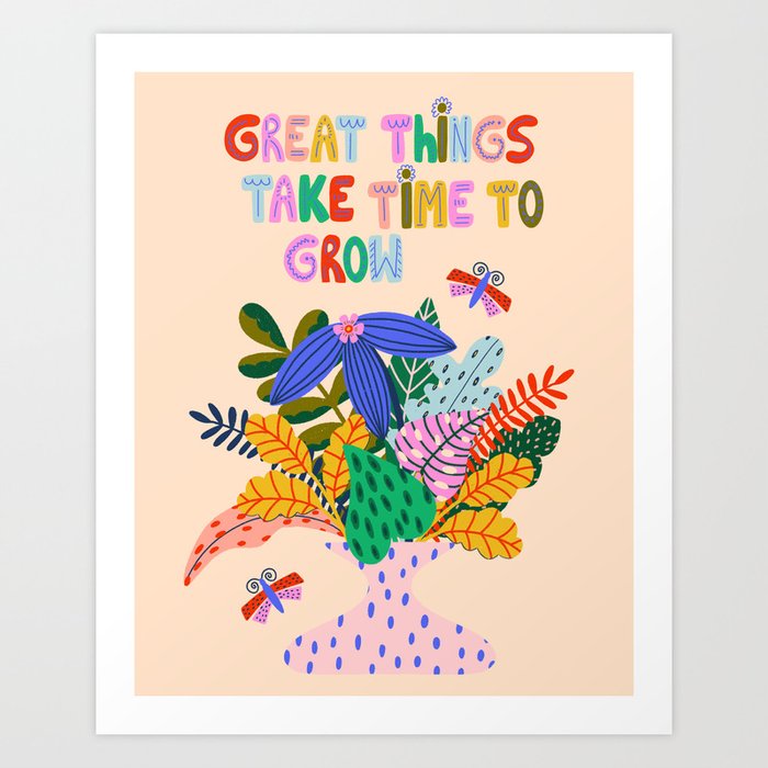Colorful Plants  Art Print