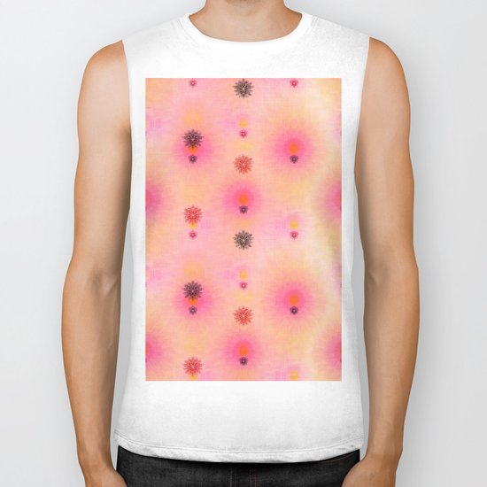 flower power happiness Biker Tank