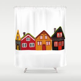 Cute Scandinavian homes. Sweet Home. Farmhouses Shower Curtain