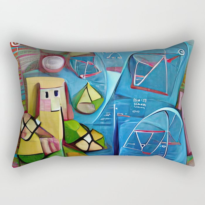 Geometric Figures Rectangular Pillow