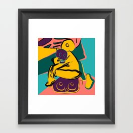 Slave to his own body Framed Art Print