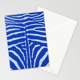 Zebra Wild Animal Print 270 Blue Stationery Card