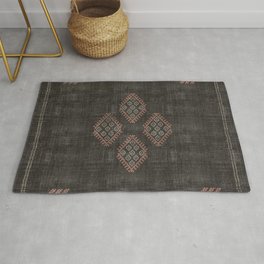 Kilim in Black and Pink Area & Throw Rug