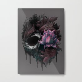 Death Blooms Metal Print | Nature, Pop Surrealism, Scary, Streetart, Painting, Curated, Digital, Illustration 