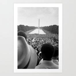 Civil rights march on Washington DC 1963 Art Print