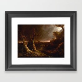 Tornado in an American Forest by Thomas Cole Framed Art Print