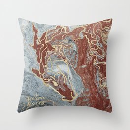 The Scorpio Races - Red as the Sea Throw Pillow