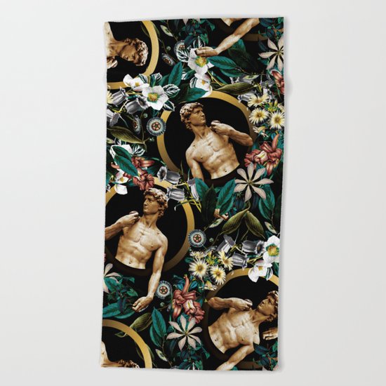 Michelangelo Buonarroti - David Beach Towel