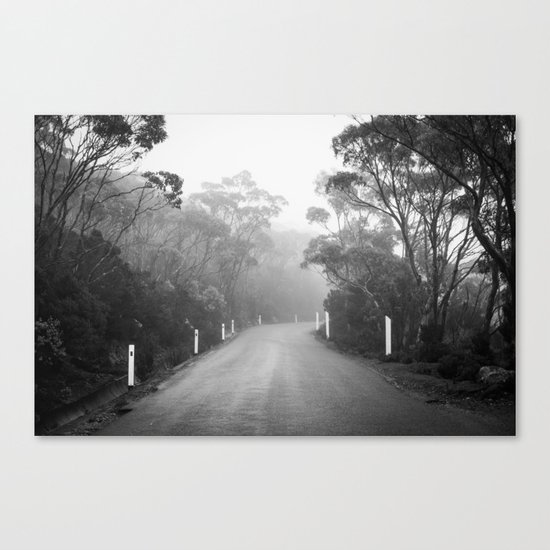 Mount Wellington Misty Road Canvas Print