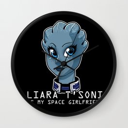 Liara Is My Space Girlfriend Wall Clock