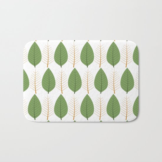 Seamless floral pattern Bath Mat