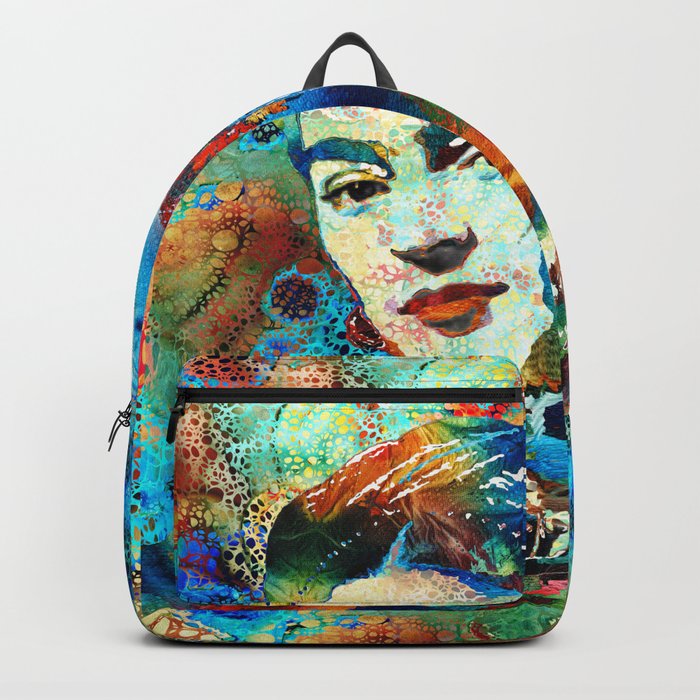 Colorful Frida Kahlo Art Hidden Gem  Backpack