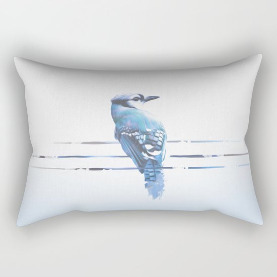BIRD ON A WIRE Rectangular Pillow