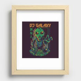 Dj Galaxy Illustration Recessed Framed Print