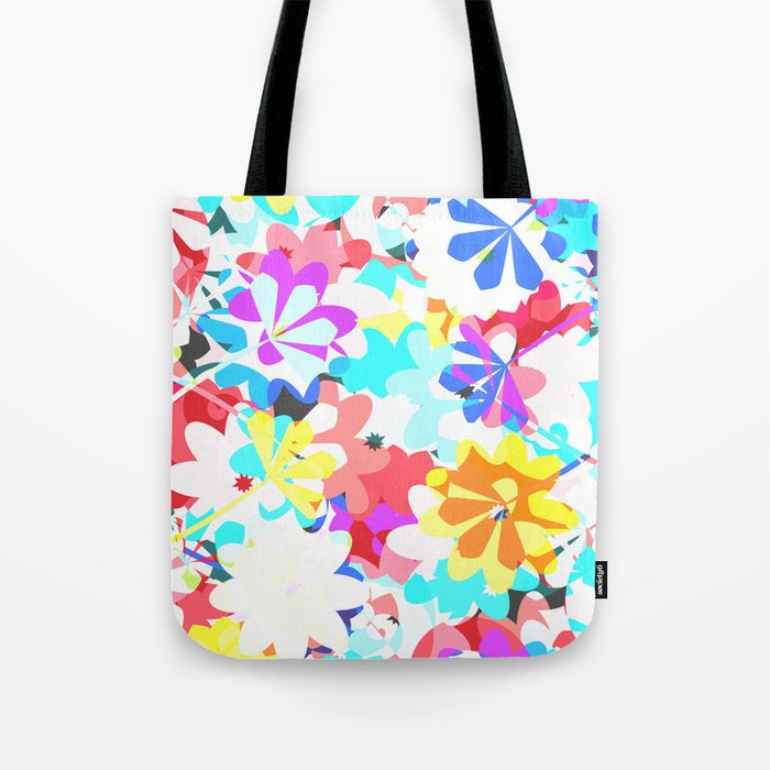 Joyful floral garden Tote Bag